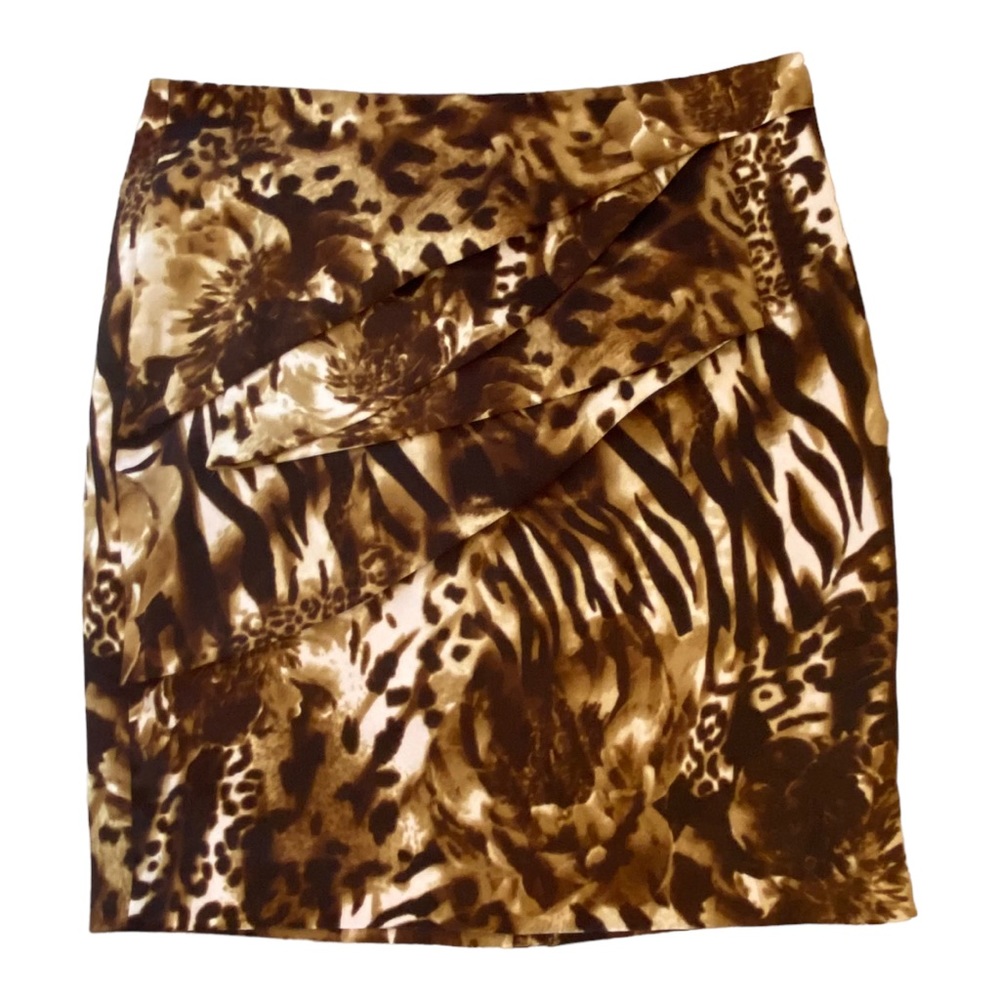 Cache animal print miniskirt